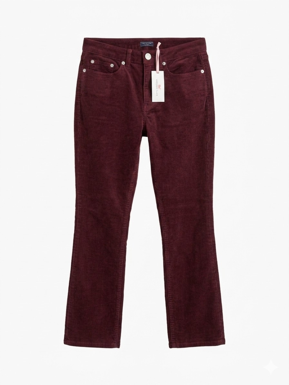 Vineyard Vines Corduroy Wide-Leg Jeans Burgundy Size 27